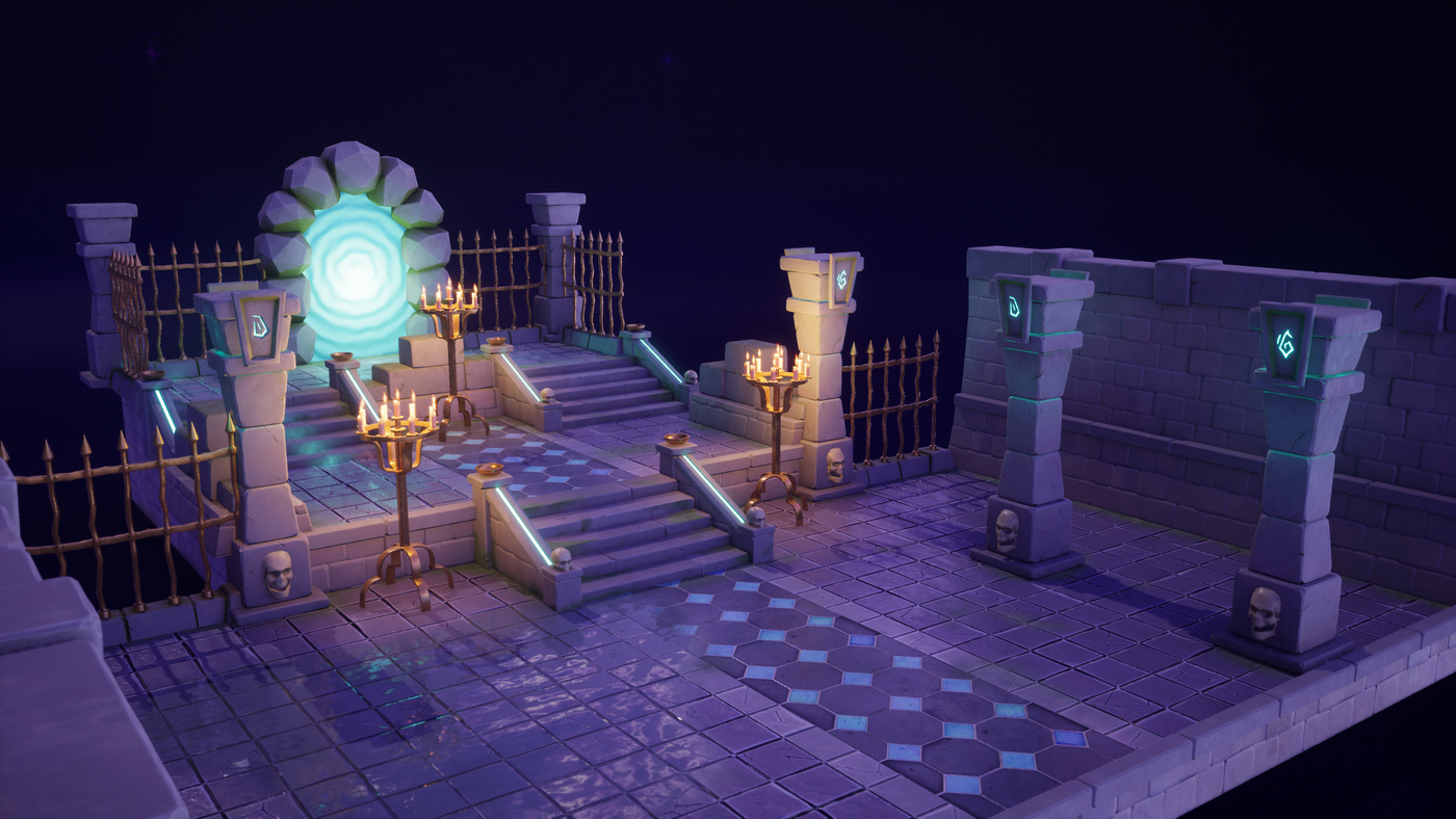 Rune Dungeon Modular Environment by Nova Bower