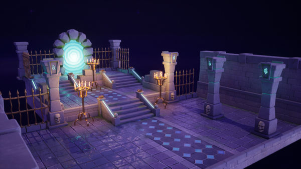 Rune Dungeon Modular Environment by Nova Bower