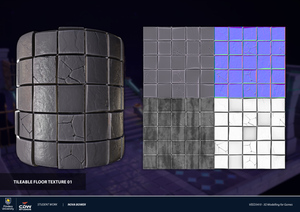 Rune Dungeon Modular Environment Tileable Floor Texture by Nova Bower