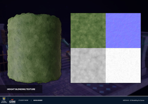 Rune Dungeon Modular Environment Height Blending Texture by Nova Bower