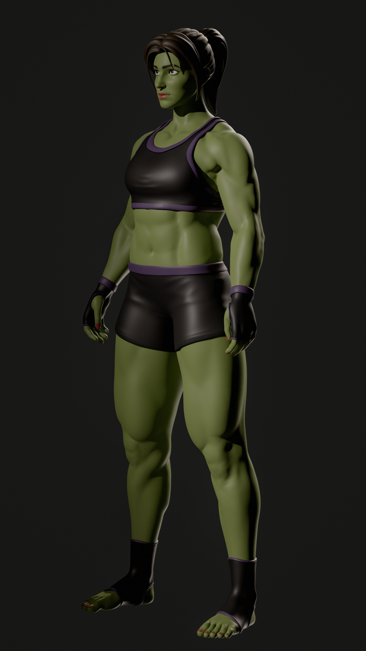 Shehulk Stylised Anatomy Study by Nova Bower