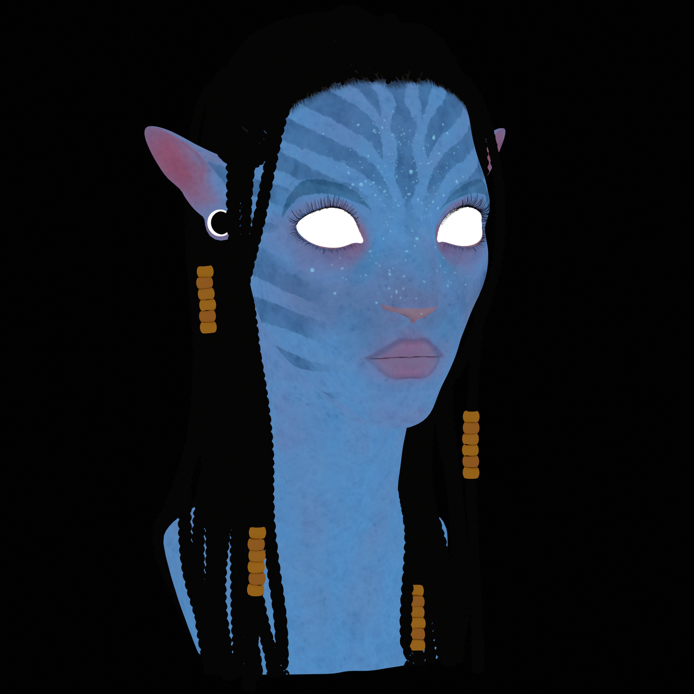 Neytiri Character Bust Albedo Map
