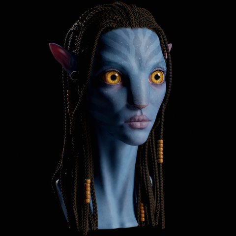 Neytiri Character Bust ZBrush Sculpt Nova Bower