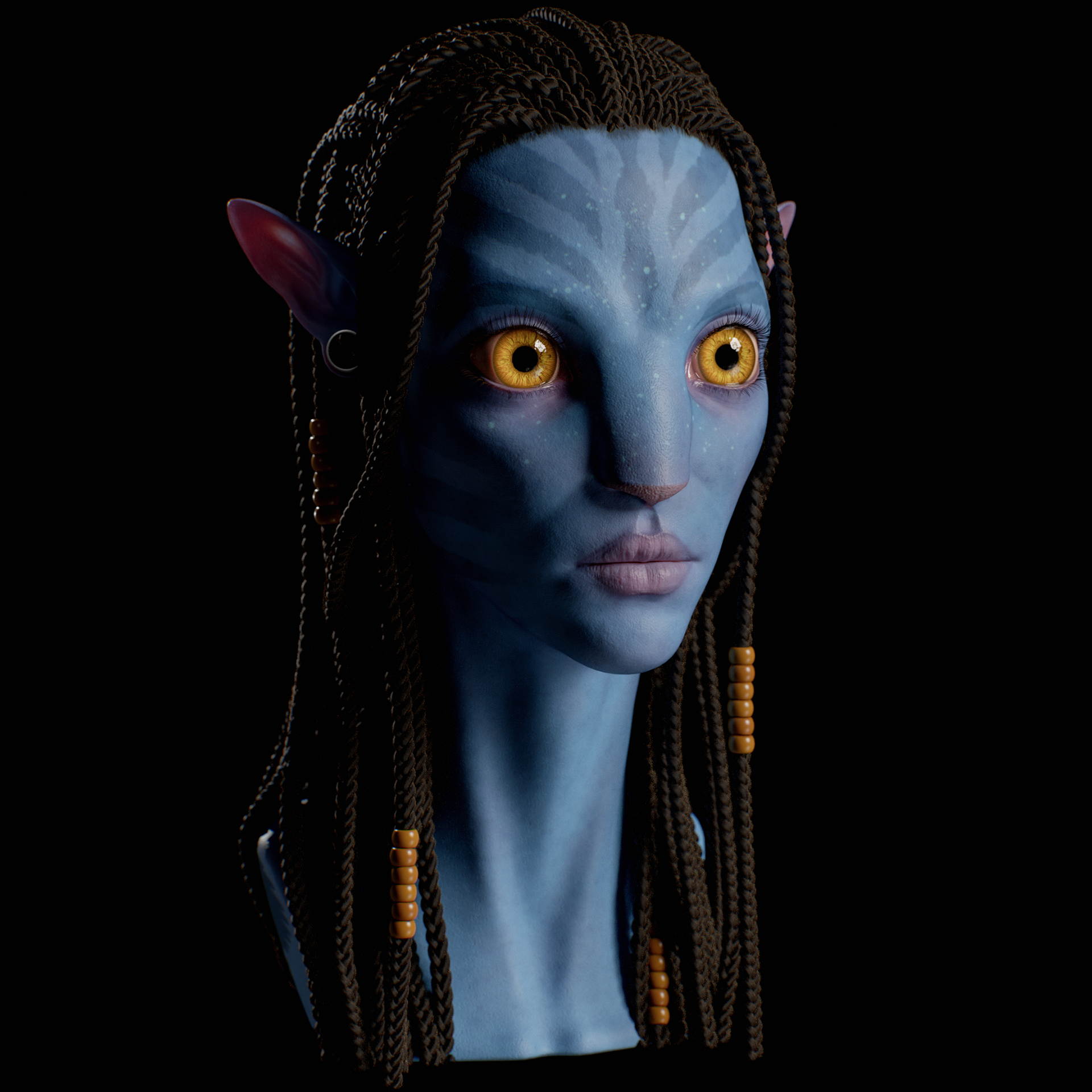 Neytiri - Character Bust Zbrush Sculpt Nova Bower